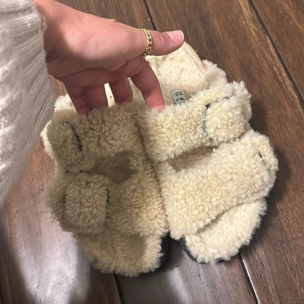 Shearling Birkenstocks
